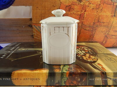 ANTICO ART DECO BARATTOLO CUCINA SOCIETÀ CERAMICA ITALIANA LAVENO DIFETTO