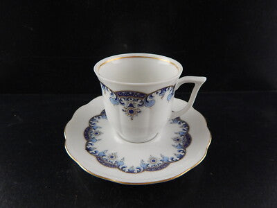 VINTAGE TAZZINA CAFFE' PIATTINO PORCELLANA JOHANN SELTMANN VOHENSTRAUSS BAVARIA