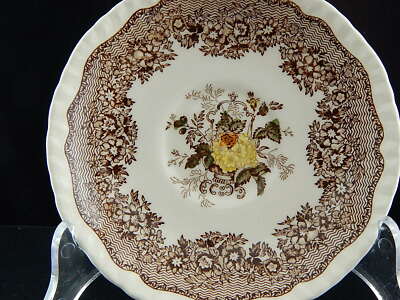 ANTICO PIATTO SOTTO TAZZA PORCELLANA CERAMICA INGLESE MASON'S DECORO ASCOT
