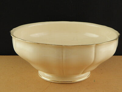 ANTICA INSALATIERA TERRINA PORCELLANA CERAMICA PROFILO ORO VILLEROY&BOCH