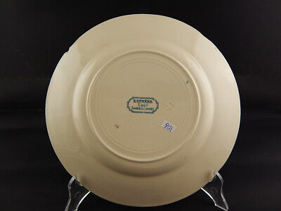 ANTICO PIATTO CERAMICA SARREGUEMINES U&C FINE 800 ART NOUVEAU ESTREES #8171