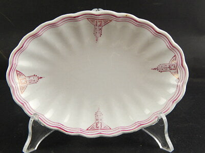 ANTICO PIATTO OVALE RAVIERA CERAMICA ART DECO ANDLOVIZ VERBANUM STONE LAVENO