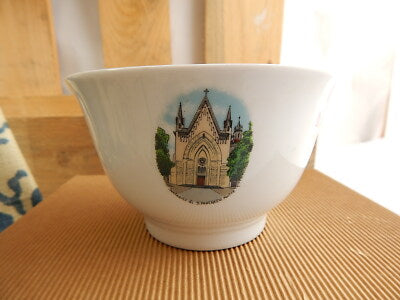 ANTICA SCODELLA TAZZA RICORDO PORCELLANA SANTUARIO DI SAN PANCRAZIO MARTIRE