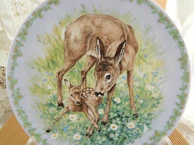 PIATTO PORCELLANA ROYAL COPENHAGEN NATURE'S CHILDREN THE FAWNS I CERBIATTI