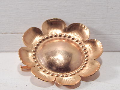 ANTICA RARA SPILLA MARGHERITA DORATA ART NOUVEAU LIBERTY DAISY