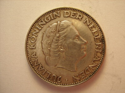 2 1/2 GULDEN PAESI BASSI ARGENTO 1961