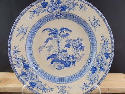 ANTICO PIATTO PORCELLANA COLLEZIONE DEL1800 GUSTAVSBERG PALM OLD PORCELAIN PLATE
