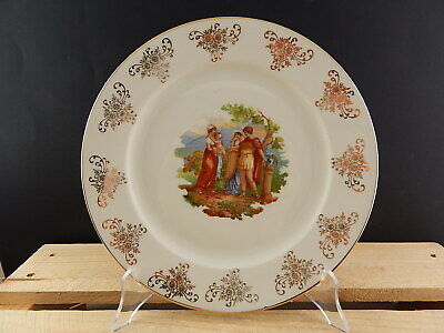 ANTICO PIATTO PORCELLANA HUTSCHENREUTHER SELB BAVARIA DIPINTO ANGELICA KAUFFMANN
