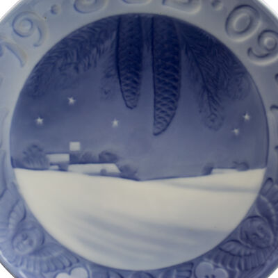 ROYAL COPENHAGEN PIATTO DI NATALE 1909 ORIGINALE PORCELLANA PRIMA SCELTA