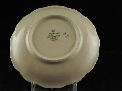 ANTICA TAZZA PIATTINO PORCELLANA AVORIO ORO BAVARIA SELTMANN THERESIA #3190
