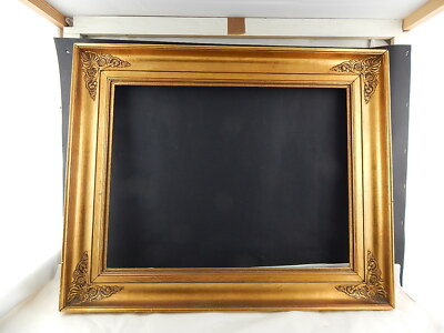 ANTICA IMPORTANTE CORNICE IMPERO IN LEGNO DORATA BRUNITA FREGI IN PASTIGLIA