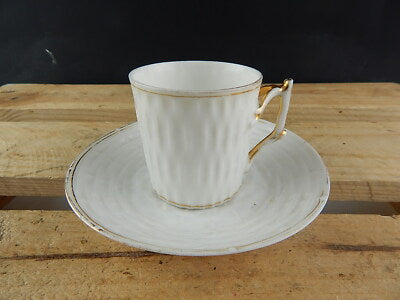PREZIOSA RARA TAZZINA PORCELLANA BIANCA E ORO COLLEZIONE LIMOGES PRIMA META' 800