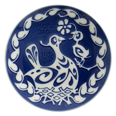 ROYAL COPENHAGEN PIATTO FESTA DELLA MAMMA 1975 ORIGINALE PORCELLANA PRIMA SCELTA