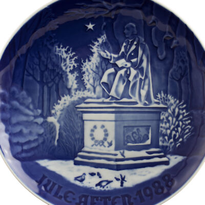 ROYAL COPENHAGEN BING&GRONDAHL PIATTO DI NATALE 1988 ORIGINALE PORCELLANA PRIMA