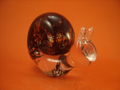 WEDGWOOD FERMACARTE IN CRISTALLO A FORMA DI CHIOCCIOLA