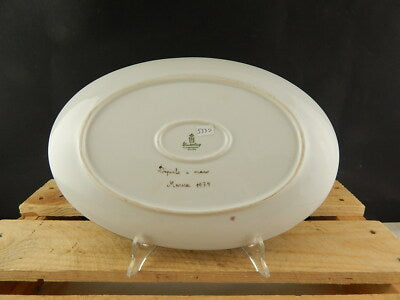 VINTAGE WINTERLING VASSOIO PIATTO OVALE PORTATA PORCELLANA DIPINTO MANO #5330