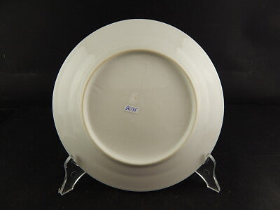 ANTICO SERVIZIO 12 PIATTI PORCELLANA DI PARIGI PROFILI BLU FINE 800 MONOGRAMMA