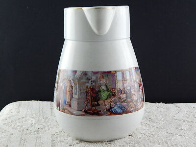 ANTICA BROCCA VERSATOIO CERAMICA RICHARD MILANO DECORO STILE IMPERO DEL 1929