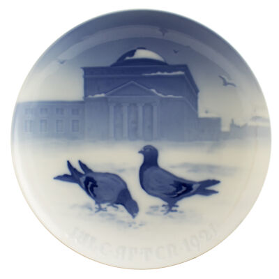 ROYAL COPENHAGEN BING&GRONDAHL PIATTO DI NATALE 1921 ORIGINALE PORCELLANA PRIMA