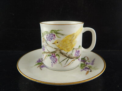 VINTAGE TAZZA CAFFE' PORCELLANA WINTERLING BAVARIA 1979 DIPINTA E FIRMATA #5287