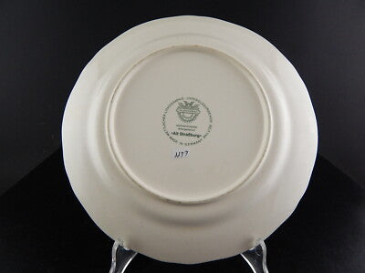 VINTAGE RARO PIATTO CERAMICA VECCHIA STRASBURGO VILLEROY&BOCH METTLACH