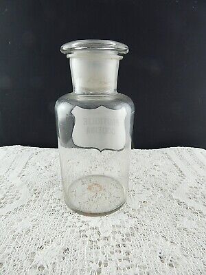 ANTICO BARATTOLO VASO VETRO SOFFIATO FARMACIA PASTIGLIE CODEINA FINE 800