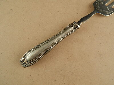 ANTICA LIBERTY FORCHETTA DA SERVIZIO MANICO IN LAMINA ARGENTO PUNZONE 800