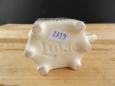 ANTICA AUTENTICA LIBERTY LATTIERA BRICCO CERAMICA DECORATA CON ROSE LUISE