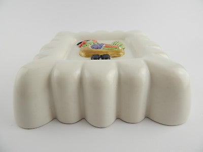 VINTAGE RARISSIMA FORMELLA CERAMICA DESIGNER LENE THUN "LA GALLINA" VECCHIA THUN