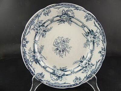 ANTICO PIATTO CERAMICA SARREGUEMINES CERES LAVANDA FINE 800 COLLEZIONE DIFETTO #