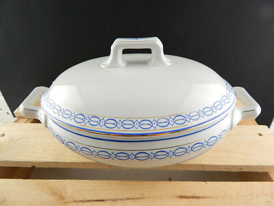 ANTICA 1930 ART DECO RARA ZUPPIERA CERAMICA FONTEBASSO TREVISO COLLEZIONE