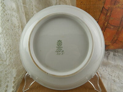 VINTAGE LYNGBY ROYAL CROWN COPENHAGEN CENTROTAVOLA PORCELLANA PIATTO MARINA 1940