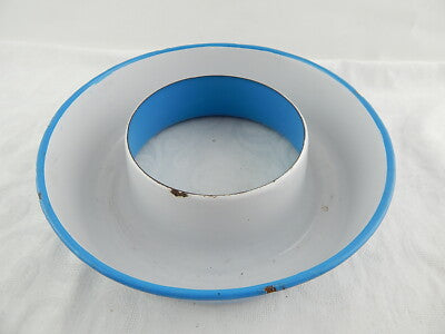 ANTICA RARA FORMELLA TORTIERA METALLO SMALTATO SHABBY CHIC KITCHEN COLLECTION