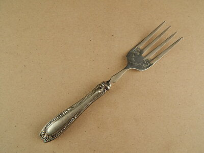 ANTICA LIBERTY FORCHETTA DA SERVIZIO MANICO IN LAMINA ARGENTO PUNZONE 800