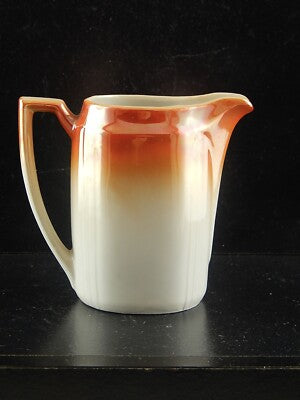 ANTICO SET DA CAFFÈ PORCELLANA DECORO A LUSTRO ARANCIO SCENA GALANTE FINE 800