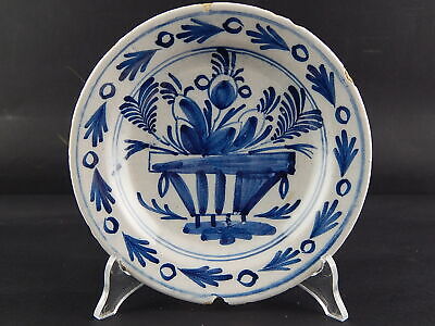ANTICO PREZIOSO RARISSIMO PIATTO CERAMICA DELFT FINE XVII SECOLO MUSEALE #8151
