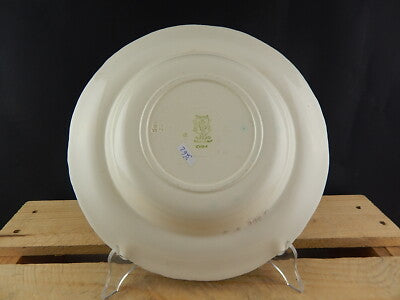 ANTICO INTROVABILE PIATTO FONDO CERAMICA RICHARD MILANO BIANCO VERDE PAGODA 3662