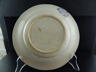 ANTICO PIATTO CERAMICA SARREGUEMINES U&C BRYONIA VIOLA FINE 1800 ART NOUVEAU 933