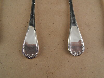 VINTAGE SET 12 CUCCHIAINI ARGENTATI SILVER PLATE NODO D'AMORE CM. 15