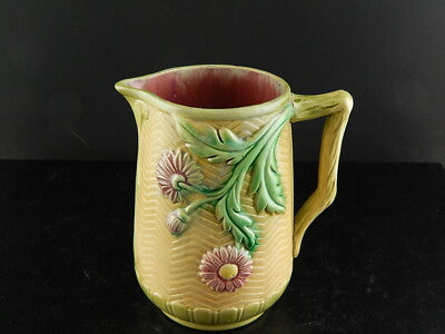 ANTICA ART NOUVEAU BROCCA O CARAFFA BARBOTINE CERAMICA STILE D’ONNAING FRANCIA