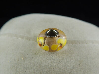 VINTAGE CIONDOLO CHARM TROLLBEADS VETRO DANISH COPENHAGEN DESIGN PRE 2000 #6