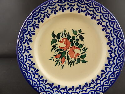 ANTIQUARIATO PIATTO CERAMICA MONDOVÌ FINE 1800 COLLEZIONE DECORO A MANO