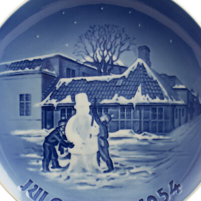 ROYAL COPENHAGEN BING&GRONDAHL PIATTO DI NATALE 1954 ORIGINALE PORCELLANA PRIMA