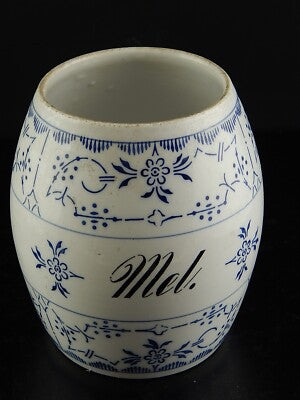 ANTICO RARO ART DECO BARATTOLO MEL FARINA PORCELLANA THEODOR PAETSCH FRANCOFORTE