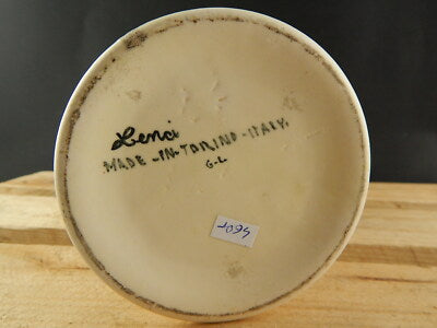 ANTICO VASO QUATTRO COLONNE CERAMICA LENCI TORINO 1930 DECORO FLOREALE POLICROMO