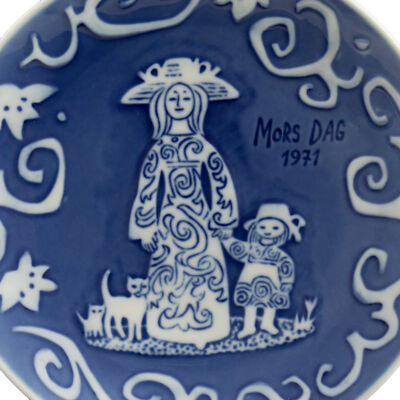 ROYAL COPENHAGEN PIATTO FESTA DELLA MAMMA 1971 ORIGINALE PORCELLANA PRIMA SCELTA