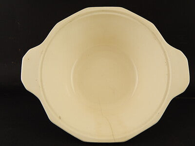 ANTICA ART DECO ZUPPIERA CENTROTAVOLA CERAMICA SARREGUEMINES DIPINTA A MANO