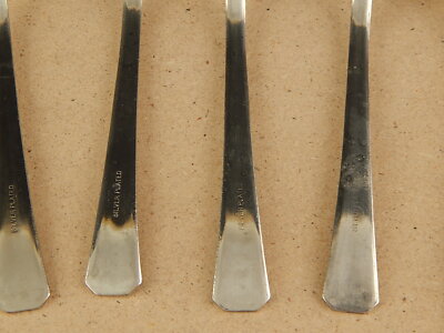 VINTAGE 5 CUCCHIAINI ARGENTATI BAGNO ARGENTO SILVER PLATED CM.13,5