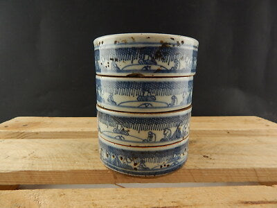 ANTICA SCATOLA COFANETTO COMPONIBILE CINESE PORCELLANA ANTIQUE CHINESE BOX