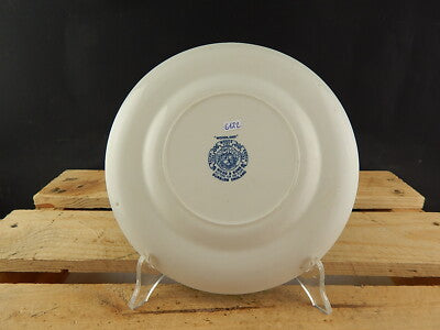 ANTICO PIATTO CERAMICA WOOD&SONS BURSLEM ENOCH1784RALPH1750 WOODLAND BLU